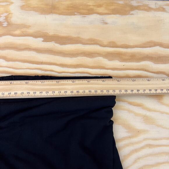 Free People Beach Black Jersey Knit Strapless Wrapped Jumpsuit Dress Size Medium - Picture 9 of 11